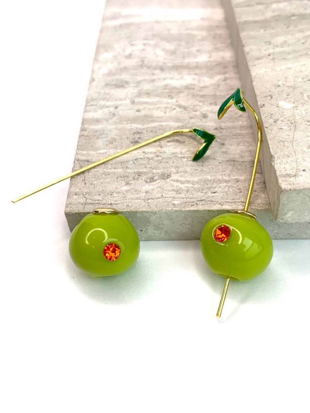 NEW ~ Anthropologie Olive Drop Earrings - Picture 6 of 14